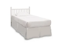 Baby Cribs*Delta Children Classic Mini Crib with 2.75-inch Mattress - Convertible to Twin Bed Bianca White (130)
