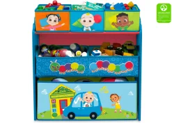 Toy Storage & Bookcases|Book & Toy Storage*Delta Children CoComelon 6 Bin Design and Store Toy Organizer