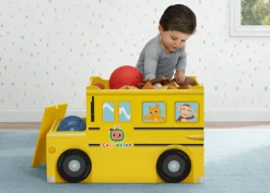 Toy Storage & Bookcases|Toys & Play*Delta Children CoComelon School Bus Toy Box