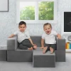 Kids’ Chairs|Play Couches*Delta Children Convertible Sofa and Play Set for Kids and Toddlers Modular Foam Couch and Flip Out Lounger with 2 Ottomans