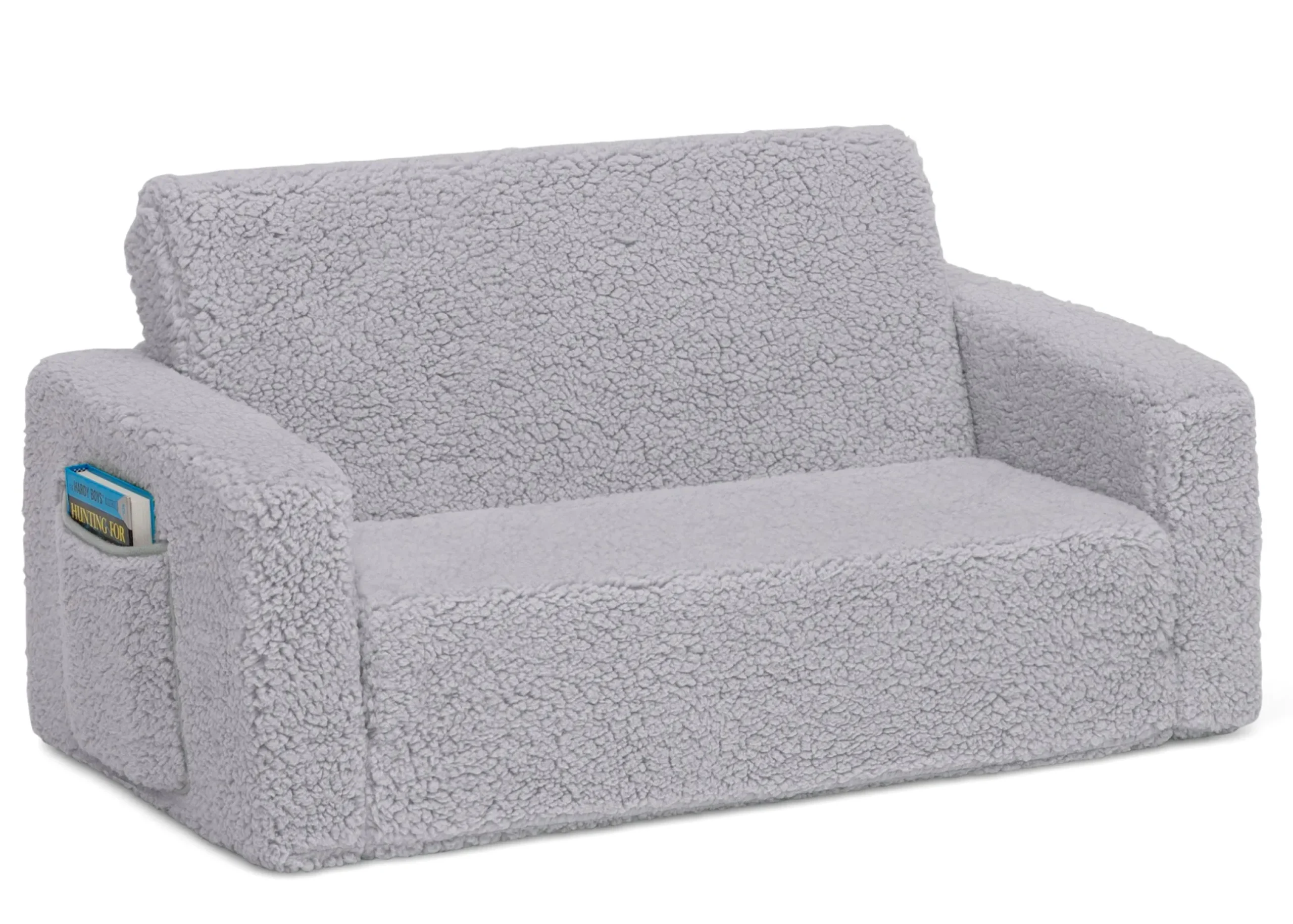 Kids’ Chairs|Play Couches*Delta Children Cozee Flip-Out Sherpa 2-in-1 Convertible Sofa to Lounger for Kids