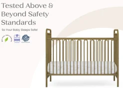 Baby Cribs*Delta Children Darcy 4-in-1 Convertible Metal Crib Melted Bronze (1362)