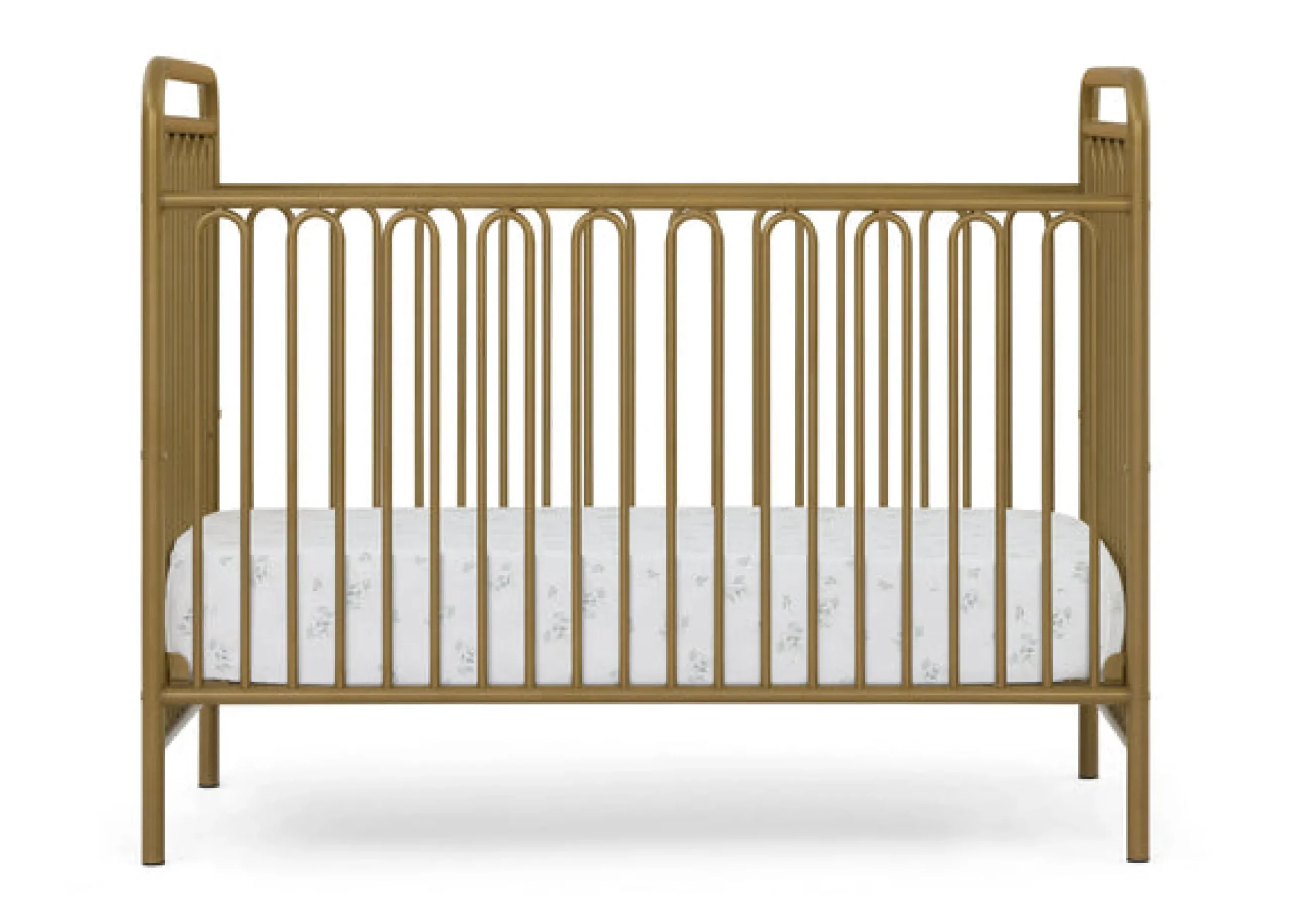 Baby Cribs*Delta Children Darcy 4-in-1 Convertible Metal Crib Melted Bronze (1362)