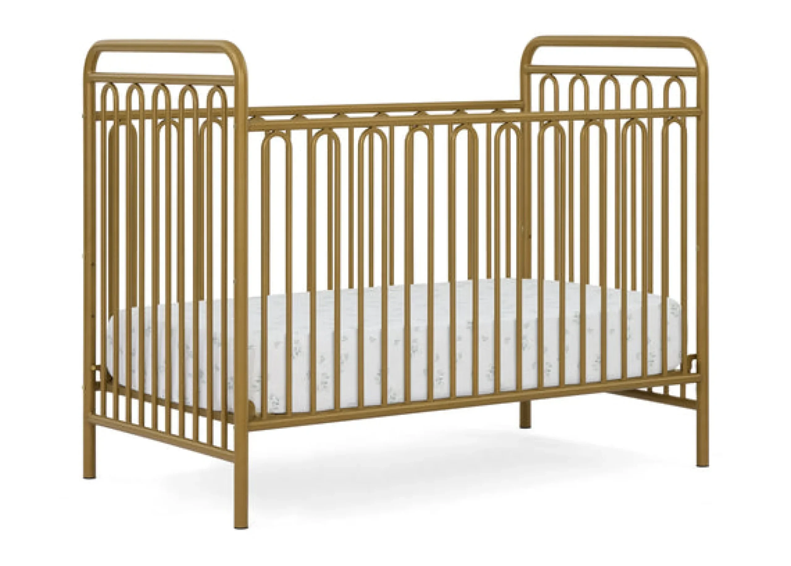 Baby Cribs*Delta Children Darcy 4-in-1 Convertible Metal Crib Melted Bronze (1362)