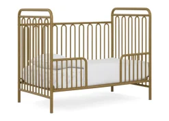 Baby Cribs*Delta Children Darcy 4-in-1 Convertible Metal Crib Melted Bronze (1362)