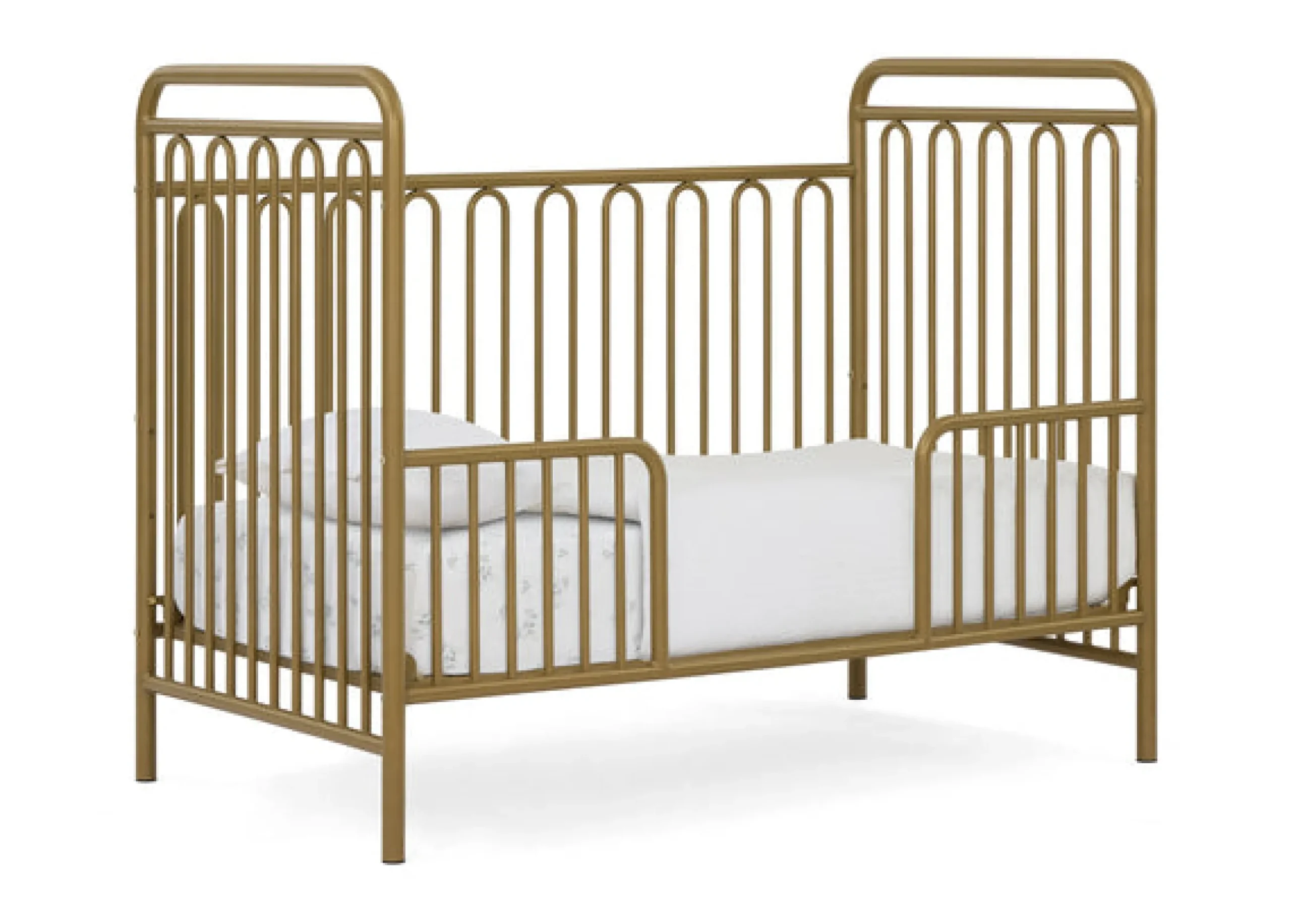 Baby Cribs*Delta Children Darcy 4-in-1 Convertible Metal Crib Melted Bronze (1362)