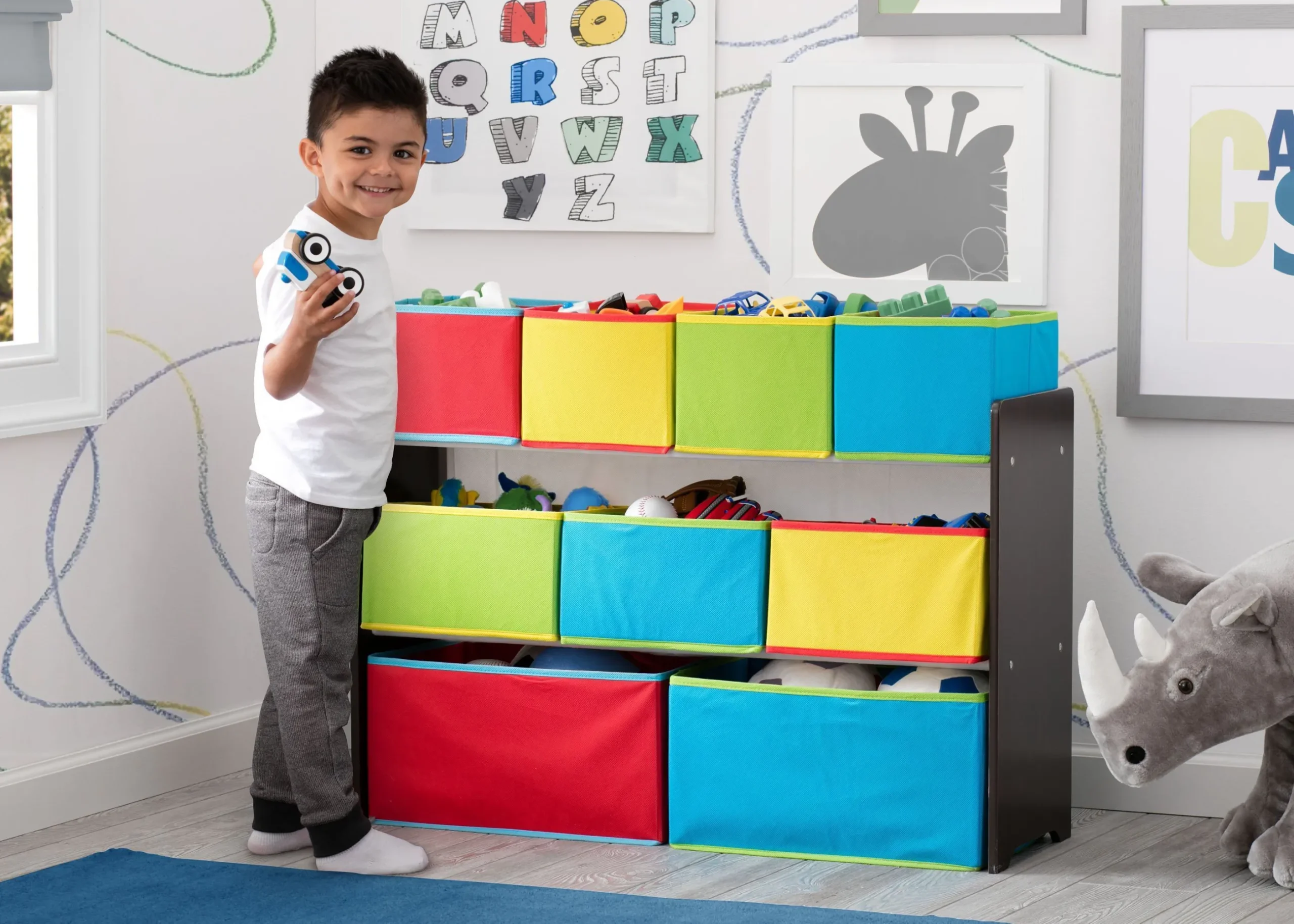 Toy Storage & Bookcases|Book & Toy Storage*Delta Children Deluxe Multi-Bin Toy Organizer with Storage Bins