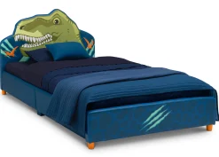 Twin Beds*Delta Children Dinosaur Upholstered Twin Bed