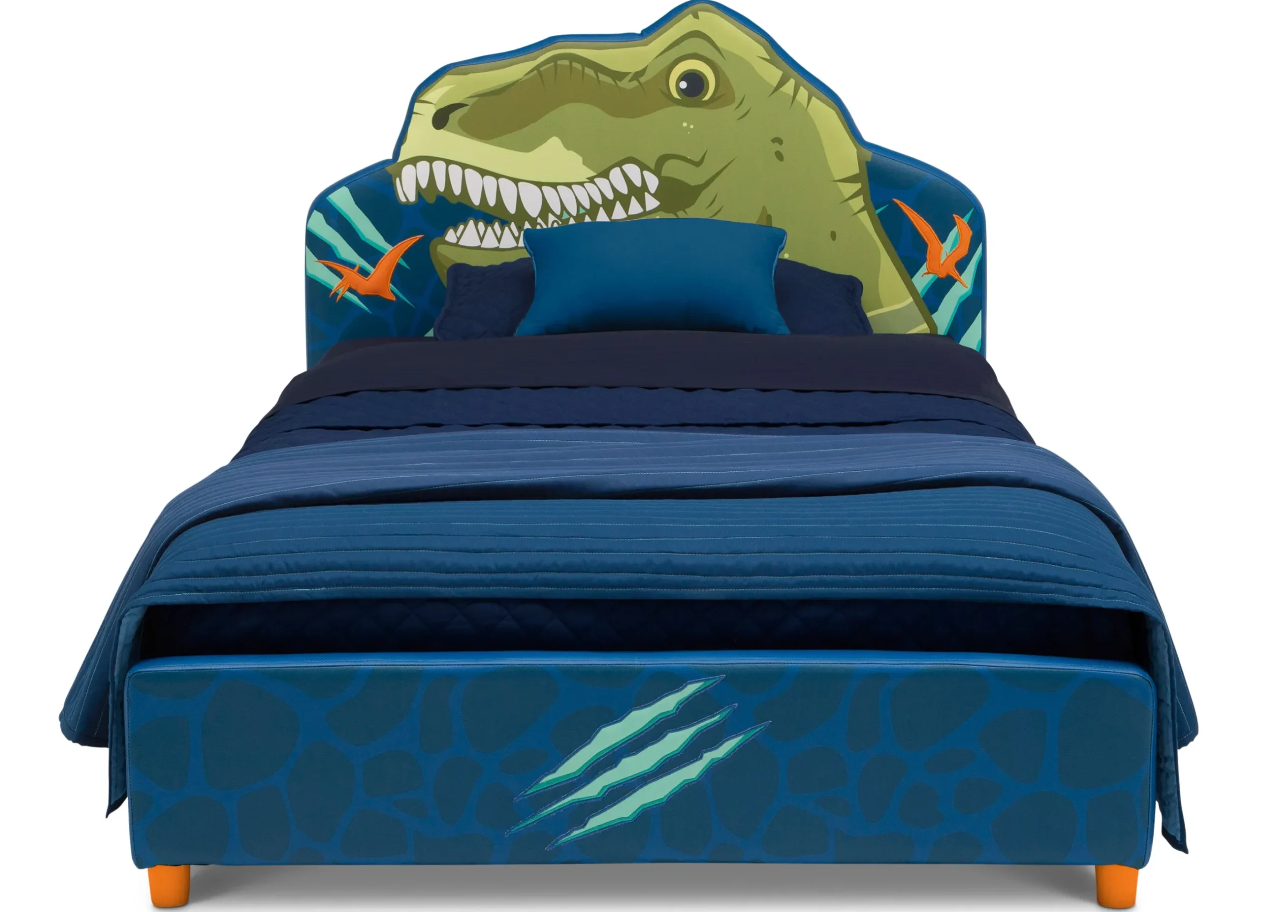Twin Beds*Delta Children Dinosaur Upholstered Twin Bed