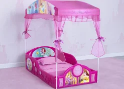 Toddler Beds*Delta Children Disney Princess Plastic Sleep and Play Toddler Bed with Canopy by