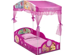 Toddler Beds*Delta Children Disney Princess Plastic Sleep and Play Toddler Bed with Canopy by