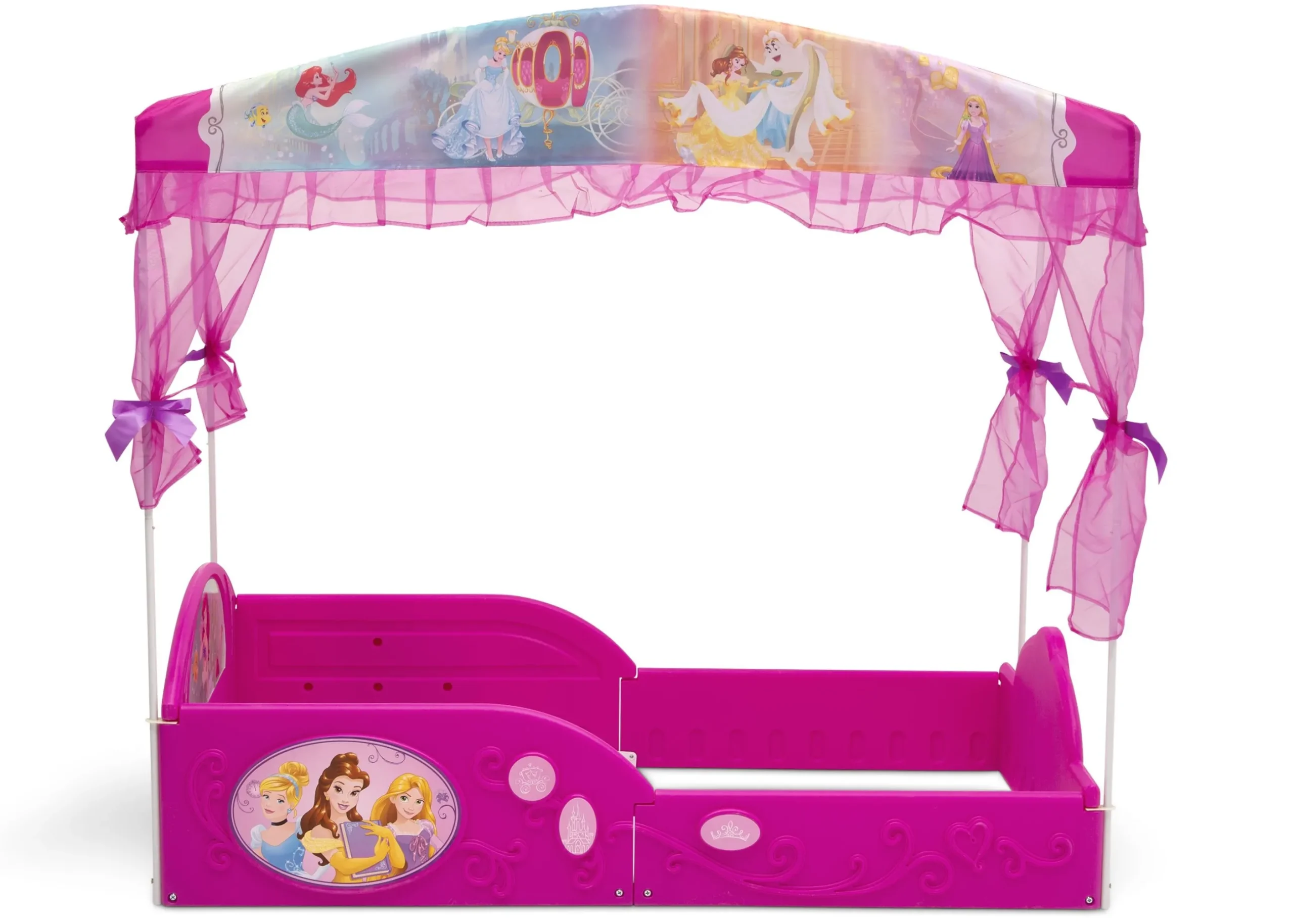 Toddler Beds*Delta Children Disney Princess Plastic Sleep and Play Toddler Bed with Canopy by
