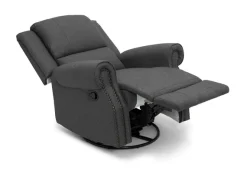 Gliders & Recliners*Delta Children Dylan Nursery Recliner Glider Swivel Chair Charcoal Grey (931)