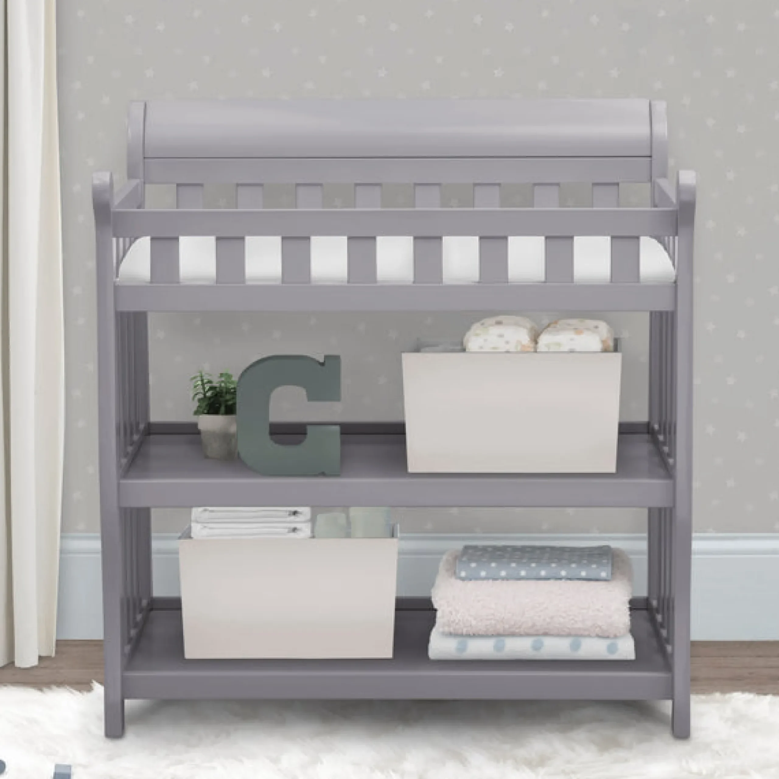 Dressers & Changing Tables|Dressers*Delta Children Eclipse Changing Table Grey (026)