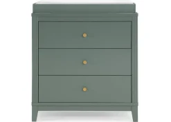 Dressers & Changing Tables|Dressers*Delta Children Eloise 3 Drawer Dresser with Changing Top and Interlocking Drawers Grassy Glen (357)