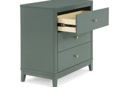 Dressers & Changing Tables|Dressers*Delta Children Eloise 3 Drawer Dresser with Changing Top and Interlocking Drawers Grassy Glen (357)