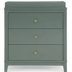 Dressers & Changing Tables|Dressers*Delta Children Eloise 3 Drawer Dresser with Changing Top and Interlocking Drawers Grassy Glen (357)