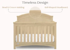 Baby Cribs*Simmons Kids Emma Crib 'N' More Natural Sandstone (1544)