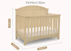 Baby Cribs*Simmons Kids Emma Crib 'N' More Natural Sandstone (1544)