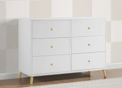 Dressers & Changing Tables|Dressers*Delta Children Essex 6 Drawer Dresser with Interlocking Drawers