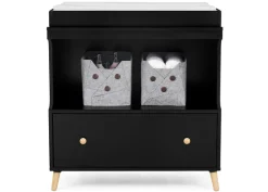 Dressers & Changing Tables|Dressers*Delta Children Essex Convertible Changing Table with Drawer Ebony with Natural (1482)