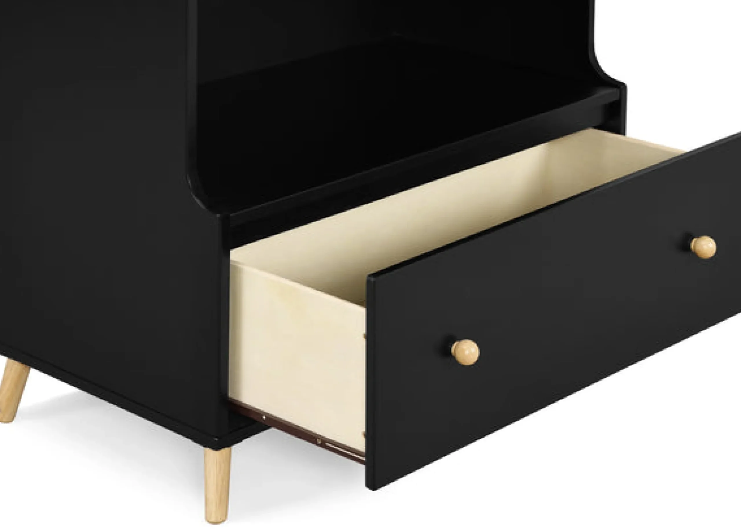 Dressers & Changing Tables|Dressers*Delta Children Essex Convertible Changing Table with Drawer Ebony with Natural (1482)