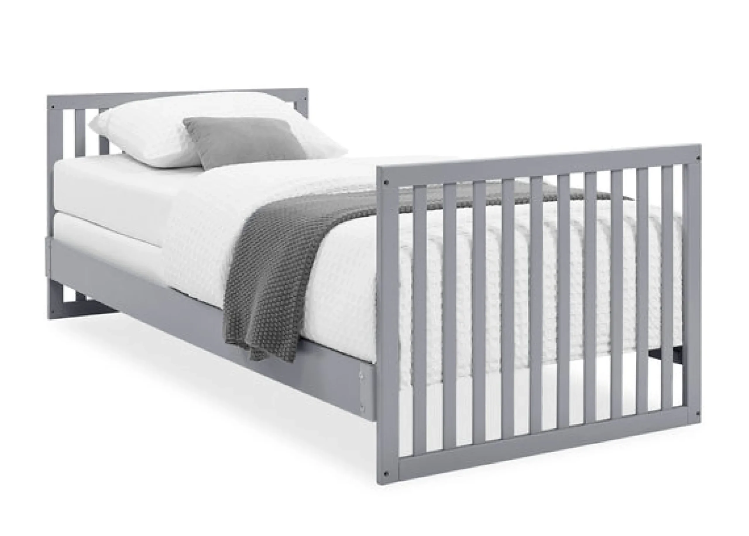 Baby Cribs*Delta Children Essex Convertible Mini Baby Crib with 2.75-Inch Mattress, Greenguard Gold Certified Grey with Natural (1359)