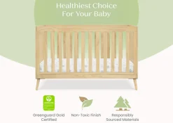 Baby Cribs*Delta Children Essex 4-in-1 Convertible Crib Natural (746)