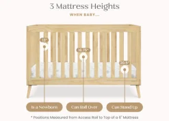 Baby Cribs*Delta Children Essex 4-in-1 Convertible Crib Natural (746)