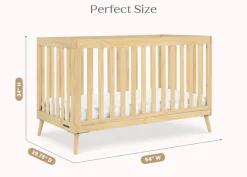 Baby Cribs*Delta Children Essex 4-in-1 Convertible Crib Natural (746)