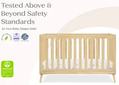Baby Cribs*Delta Children Essex 4-in-1 Convertible Crib Natural (746)
