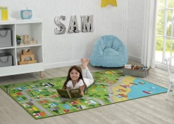Nursery Accessories|Kids Accessories*Delta Children Extra Large Road Map Activity Rug for Girls and Boys - 78-inch L x 54-inch W
