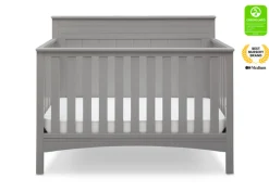 Baby Cribs*Delta Children Fancy 4-in-1 Convertible Crib Grey (026)