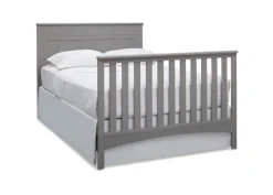 Baby Cribs*Delta Children Fancy 4-in-1 Convertible Crib Grey (026)