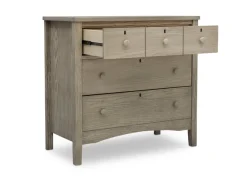 Dressers & Changing Tables|Dressers*Delta Children Farmhouse 3 Drawer Dresser with Changing Top and Interlocking Drawers Textured Limestone (1340)
