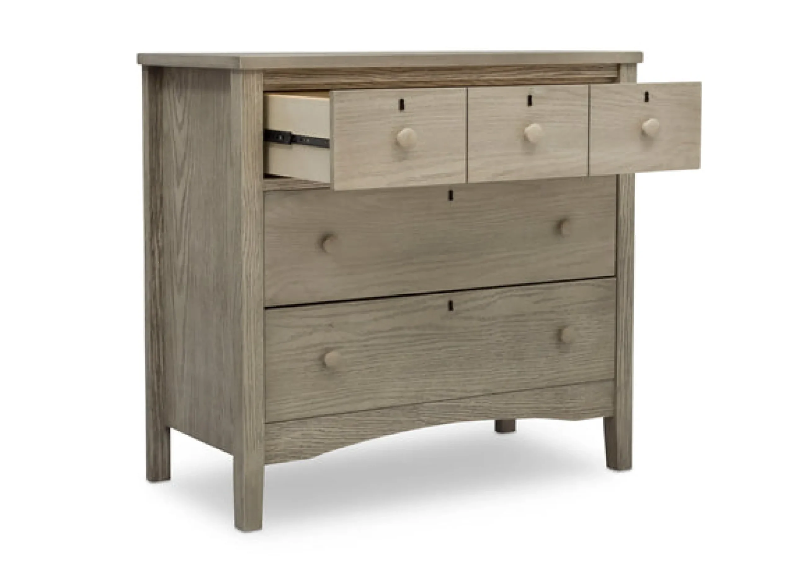 Dressers & Changing Tables|Dressers*Delta Children Farmhouse 3 Drawer Dresser with Changing Top and Interlocking Drawers Textured Limestone (1340)