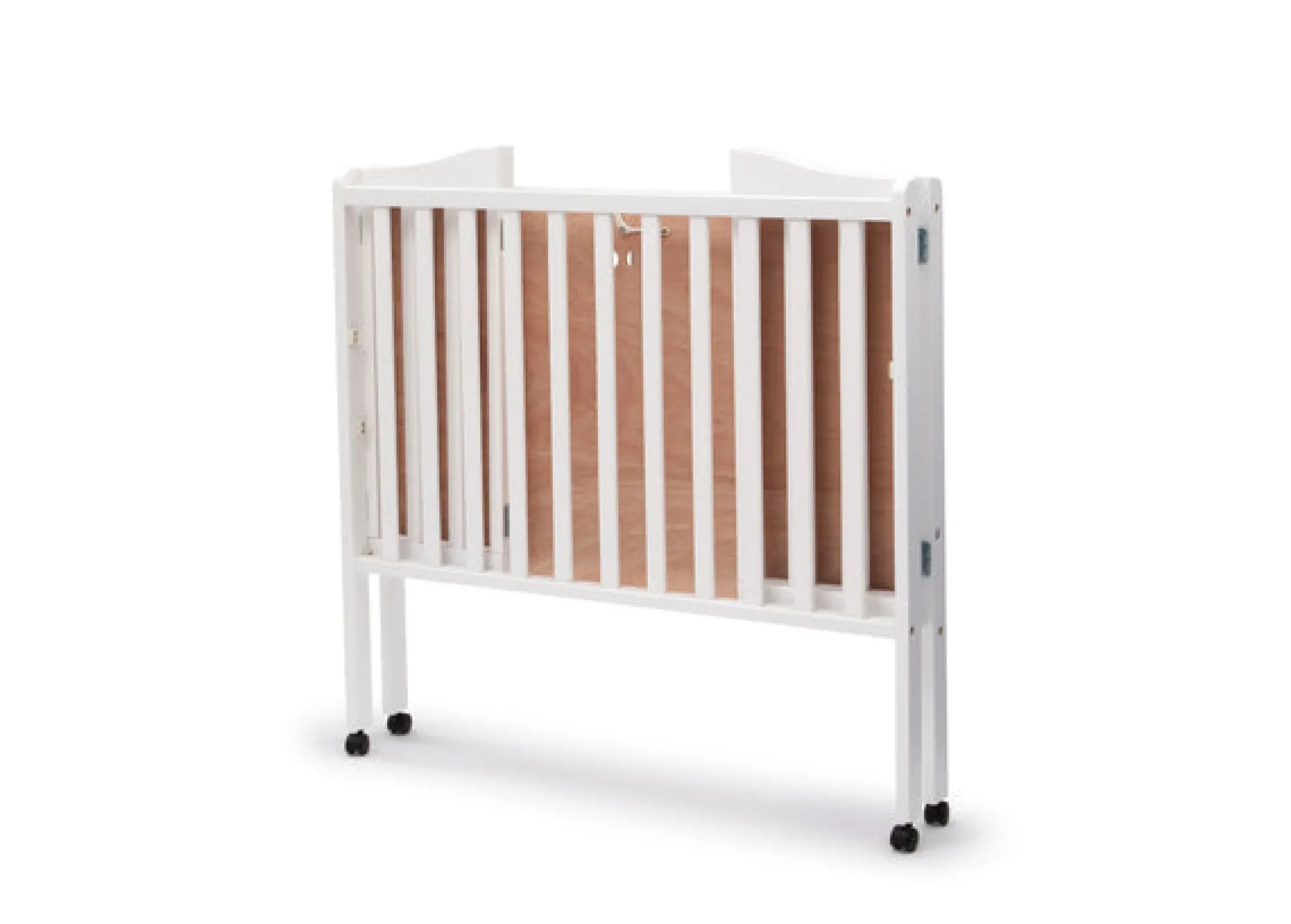 Baby Cribs*Delta Children Folding Portable Mini Baby Crib with 1.5-inch Mattress White (100)