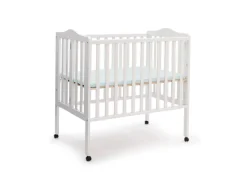 Baby Cribs*Delta Children Folding Portable Mini Baby Crib with 1.5-inch Mattress White (100)