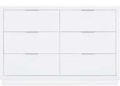 Dressers & Changing Tables|Dressers*Delta Children Forever 6 Drawer Dresser with Interlocking Drawers - Classic Collection Bianca White (130)