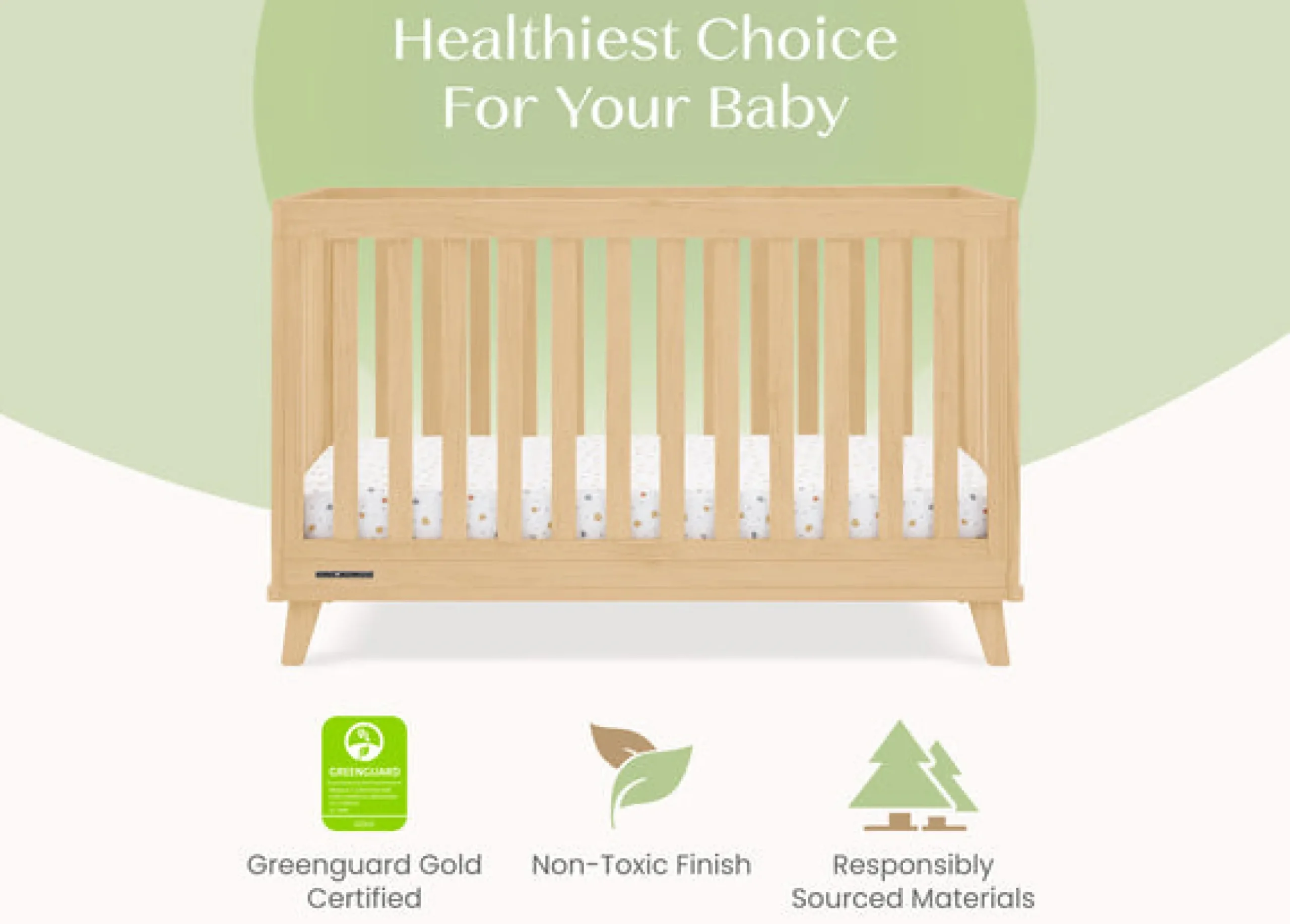 Baby Cribs*Delta Children Frankie 4-in-1 Convertible Crib Natural (746)