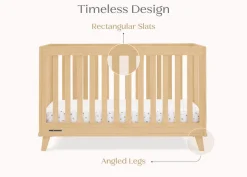 Baby Cribs*Delta Children Frankie 4-in-1 Convertible Crib Natural (746)