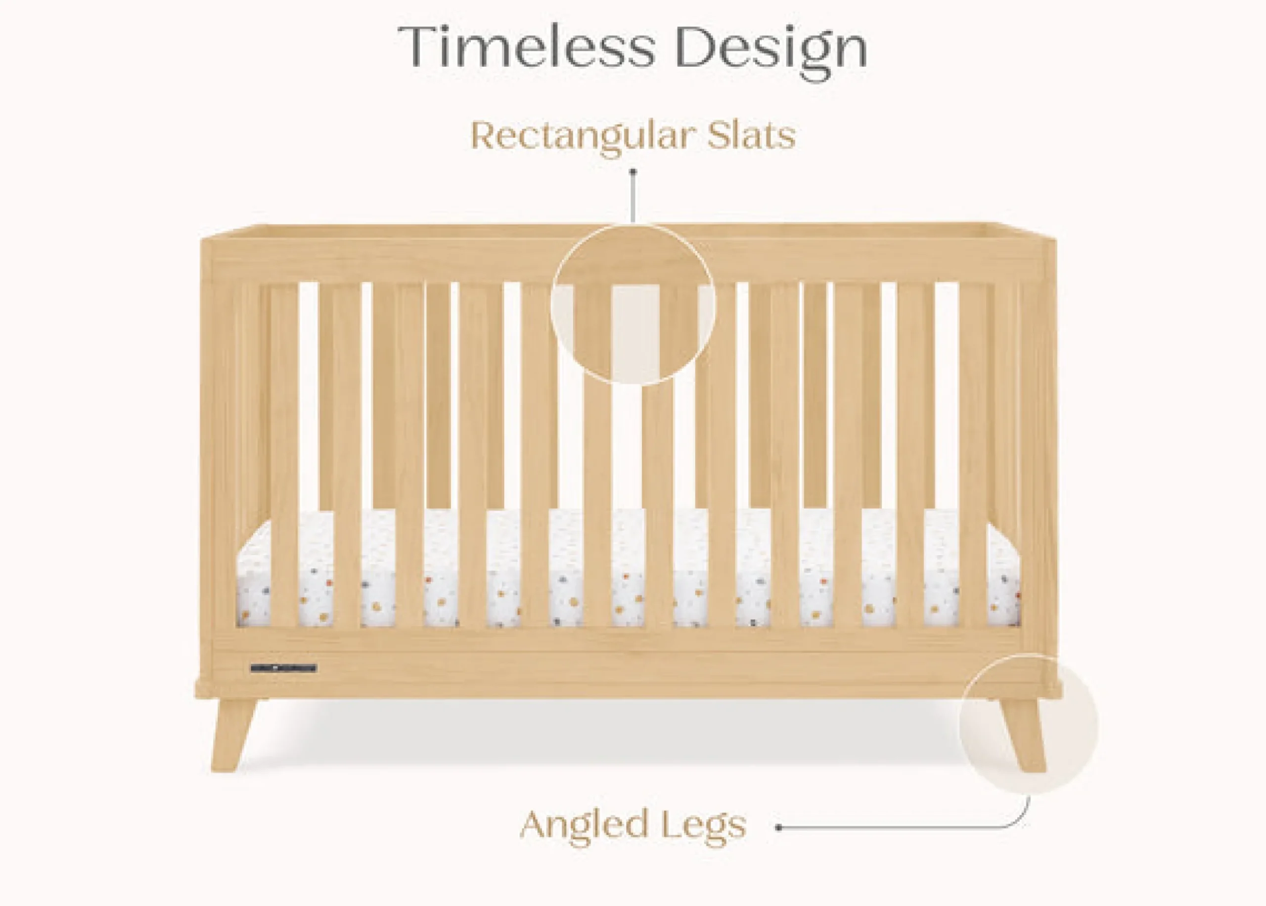 Baby Cribs*Delta Children Frankie 4-in-1 Convertible Crib Natural (746)