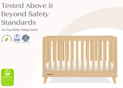 Baby Cribs*Delta Children Frankie 4-in-1 Convertible Crib Natural (746)
