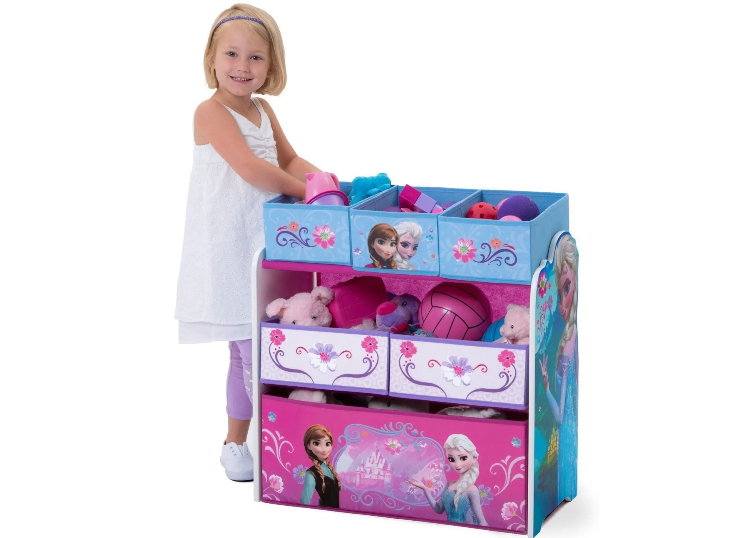 Toy Storage & Bookcases|Book & Toy Storage*Delta Children Frozen Multi-Bin Toy Organizer