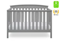 Baby Cribs*Delta Children Gateway 4-in-1 Convertible Crib Grey (026)
