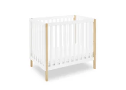 Baby Cribs*Delta Children Gio Mini Crib with 2.75-Inch Mattress Bianca White with Natural (123)