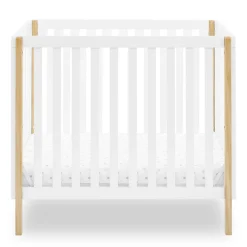 Baby Cribs*Delta Children Gio Mini Crib with 2.75-Inch Mattress Bianca White with Natural (123)