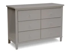 Dressers & Changing Tables|Dressers*Delta Children Haven 6 Drawer Dresser with Interlocking Drawers Grey (026)