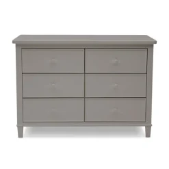 Dressers & Changing Tables|Dressers*Delta Children Haven 6 Drawer Dresser with Interlocking Drawers Grey (026)