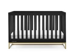 Baby Cribs*Delta Children Jade 4-in-1 Convertible Crib Ebony with Melted Bronze (1500)